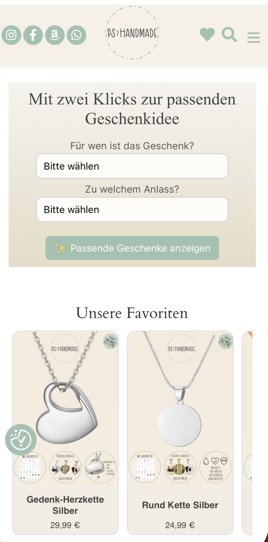 Individuelle Webseiten